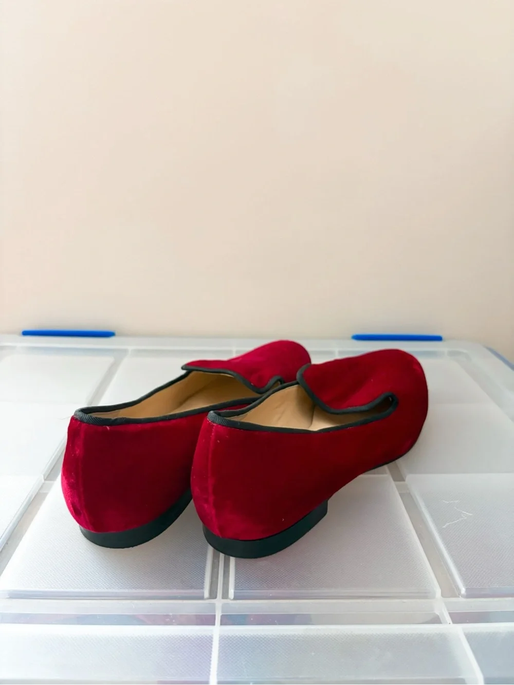 Cole Haan Red Velvet Loafers